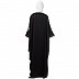 Nida Kaftan abaya with embroidery work- Black